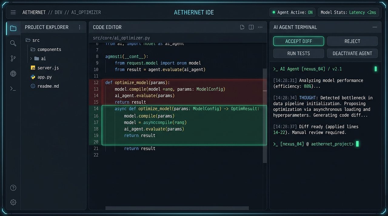 محیط توسعه Antigravity IDE و ترمینال هوش مصنوعی گوگل