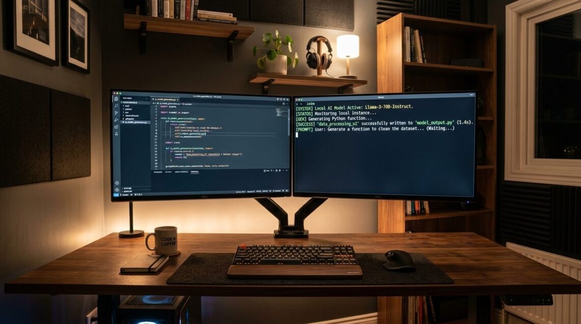 میز کار مدرن توسعه دهنده برای اجرای محلی مدل های زبانی کوچک SLM