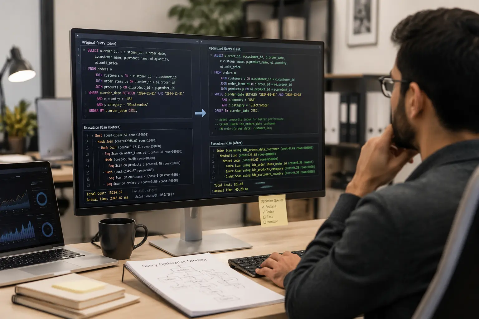 بهینه سازی Query های پیچیده SQL Server در پروژه‌های با حجم تراکنش بالا